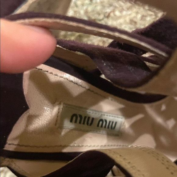 Womens Miu Miu Calzature Donna Ankle Strap Heels - Picture 9 of 9